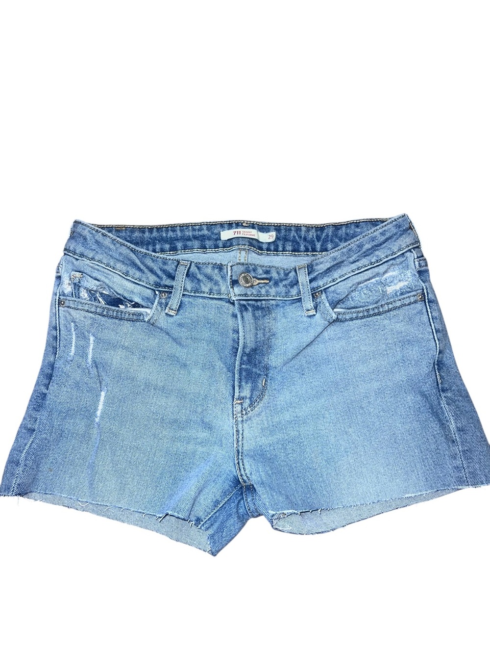 Levi's Light Blue Denim Cutoff Shorts